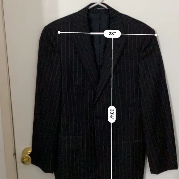 Hugo boss selection pinstripe blazer super 120 EUC - Picture 8 of 9